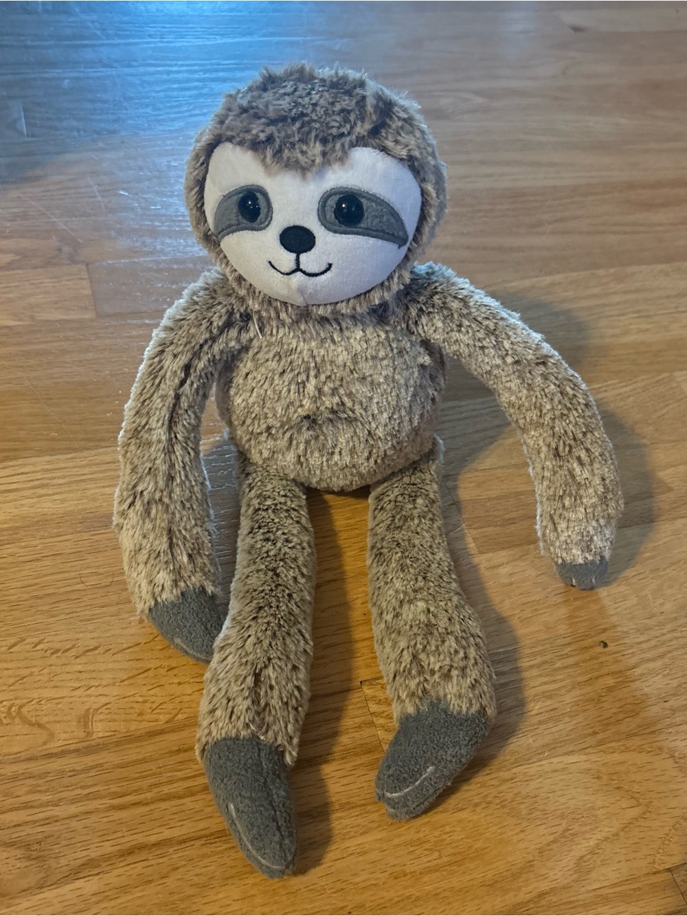 Plush Sloth Stuffed Animal - Brown Soft Cuddly Toy Gray